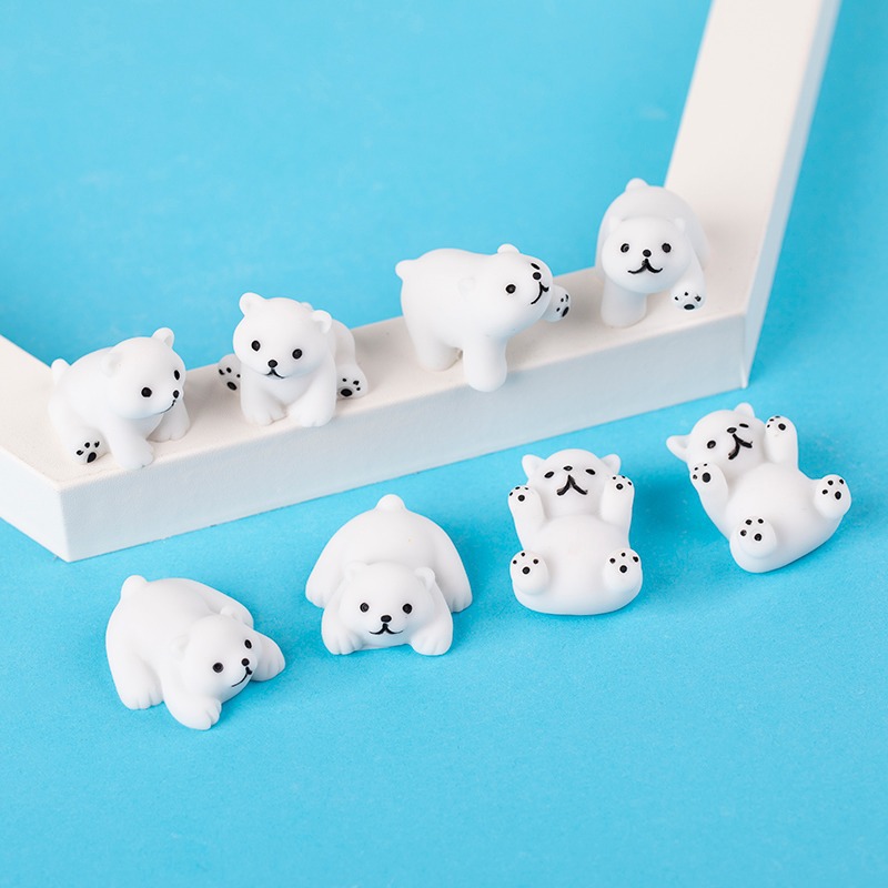 Baby Products Good For Adults - Figur Resin Beruang Kutub Putih Lucu