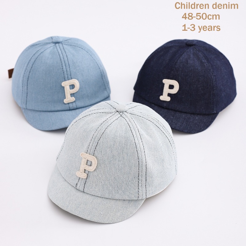 Baby Products For Summer - Topi Bisbol Denim Anak 48-50cm Katun