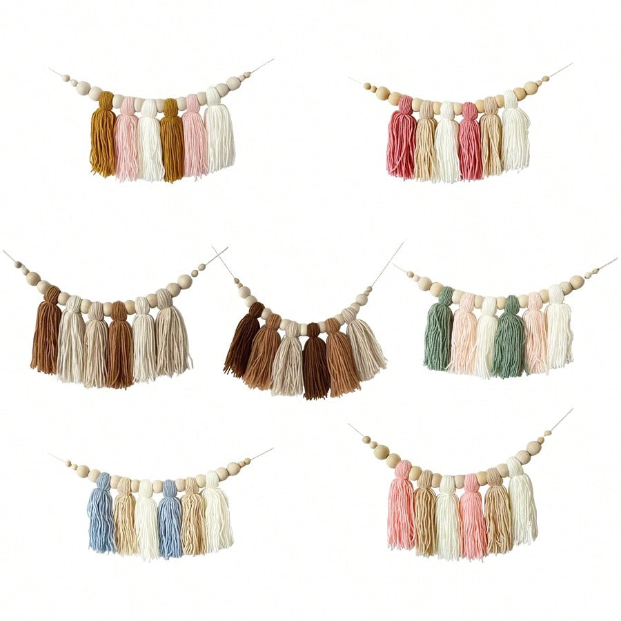 Boho katun rumbai karangan bun - Baby Products Organic ulasan dan harga