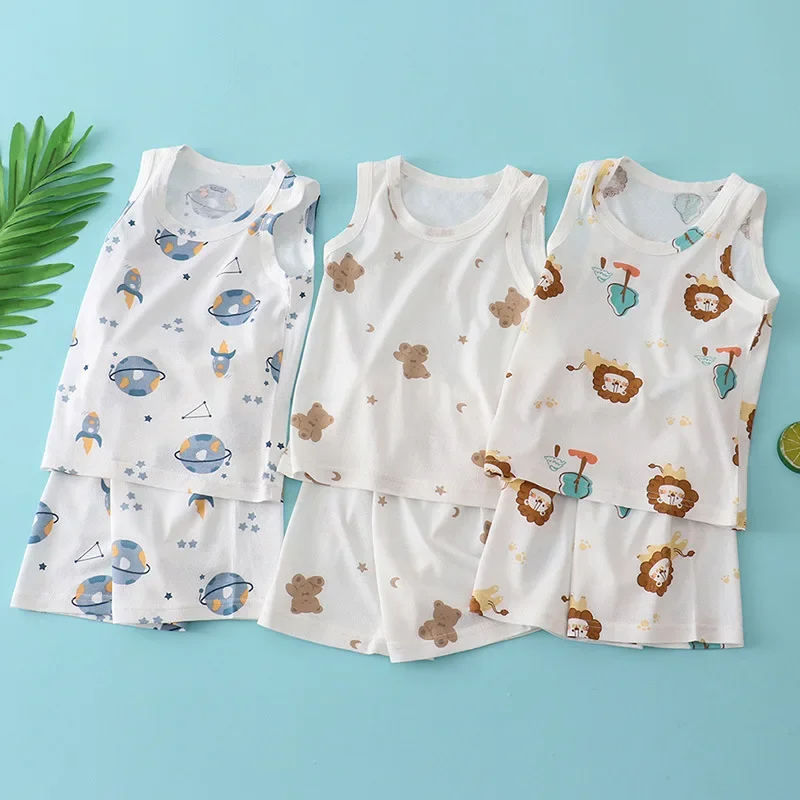 Setelan Rompi Katun Bambu Anak - Baby Products For Summer ulasan dan harga