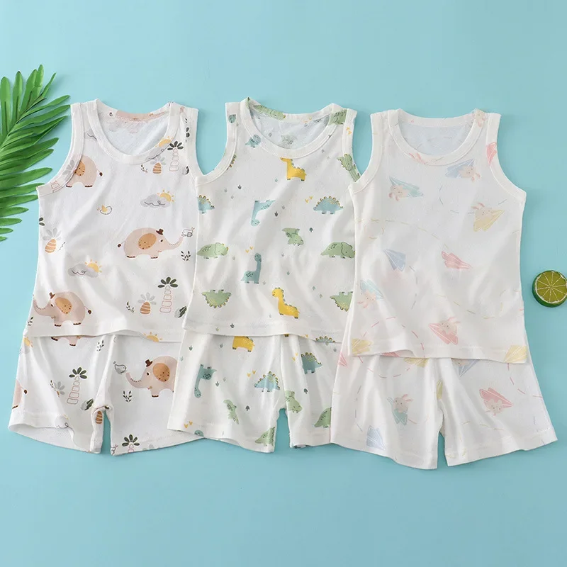 Setelan Rompi Katun Bambu Anak - Baby Products For Summer ulasan dan harga