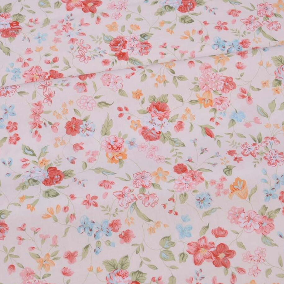 Kain katun kepar motif bunga m - Baby Products Organic ulasan dan harga
