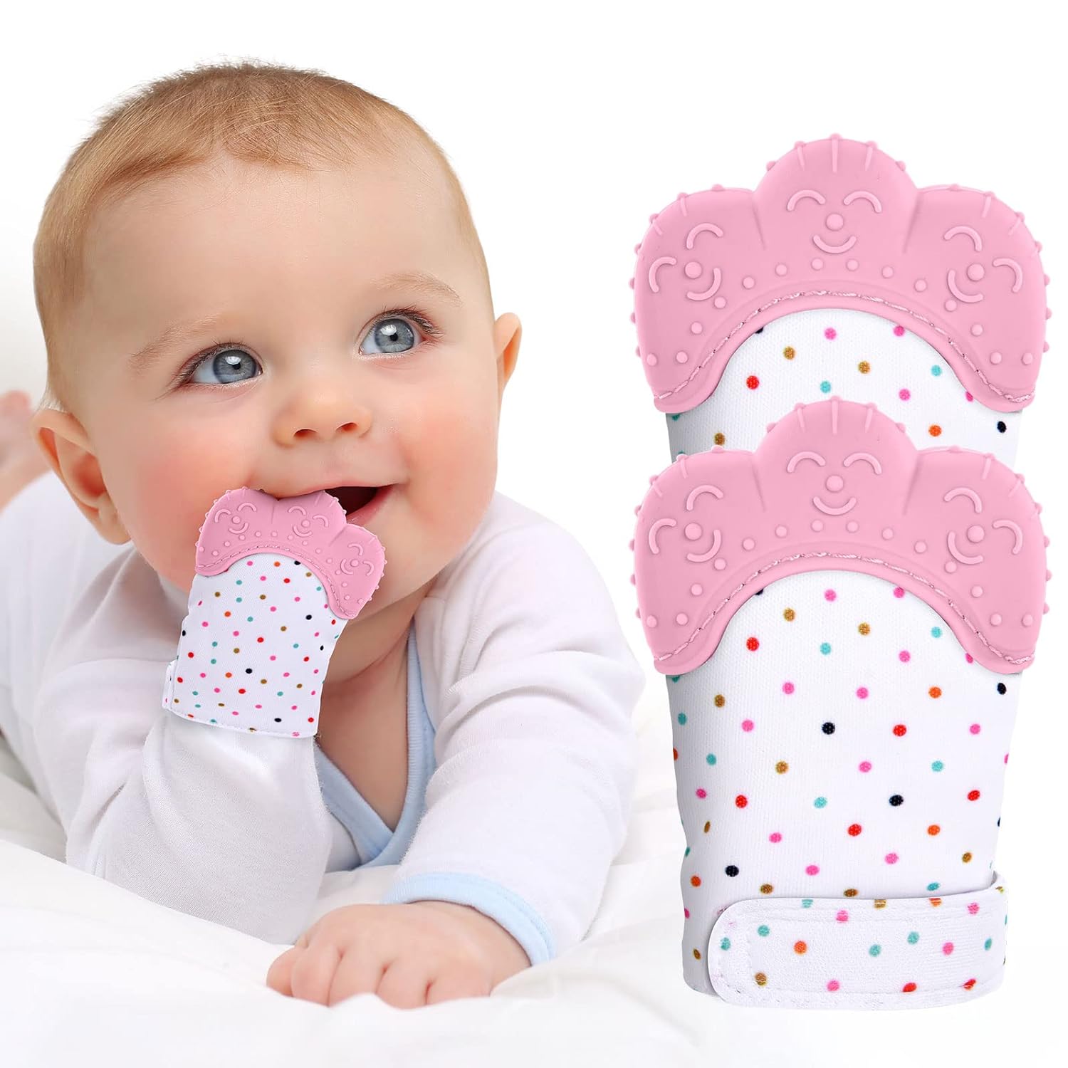 Sarung tangan silikon aman unt - Teething Mitten Baby ulasan dan harga