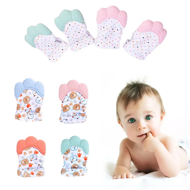 Sarung Tangan Silikon Anti Gig - Teething Mitten Baby ulasan dan harga